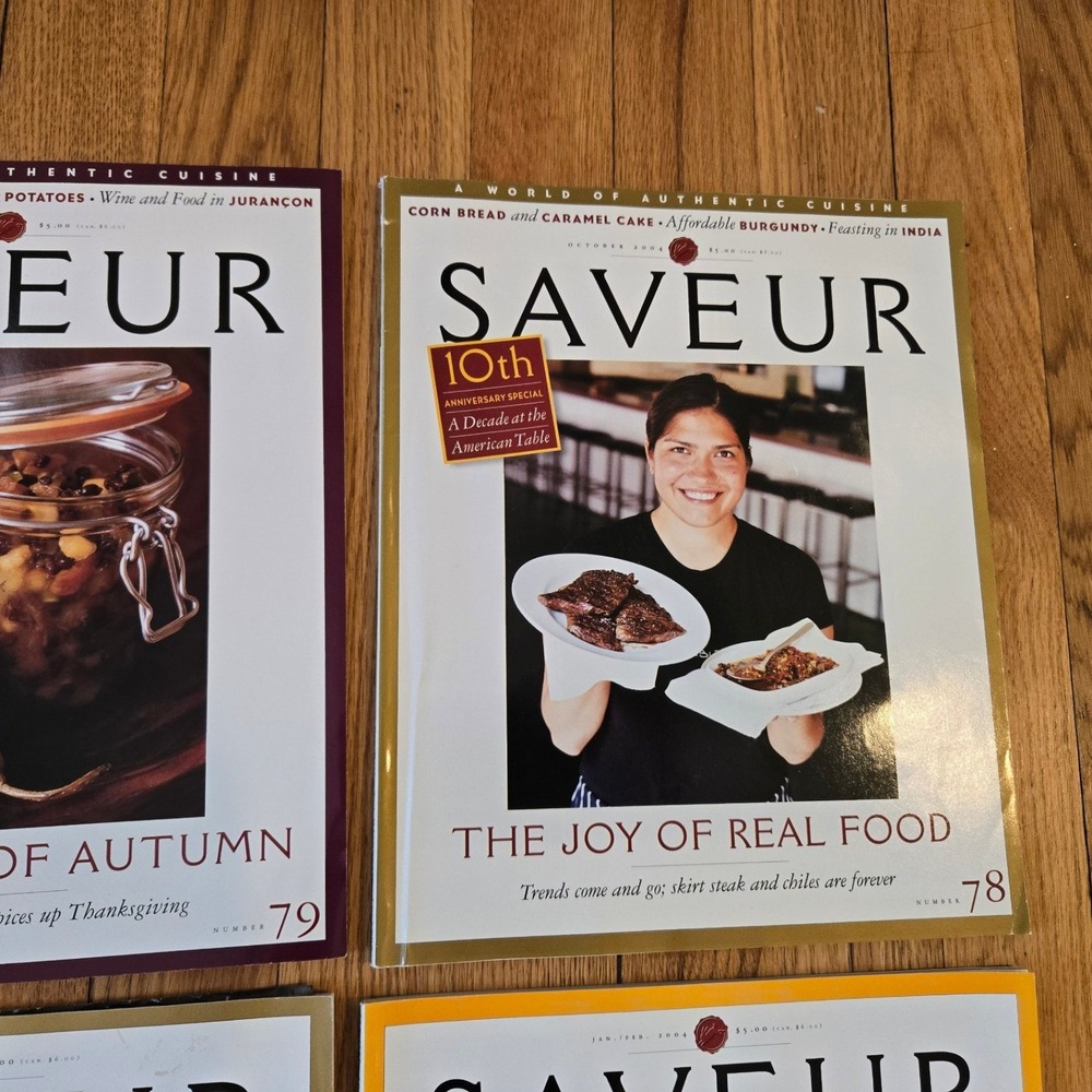 Saveur Magazine Lot 6‎ Issues 2003-2004 10th Anniversary Saveur 100 - Picture 4 of 10